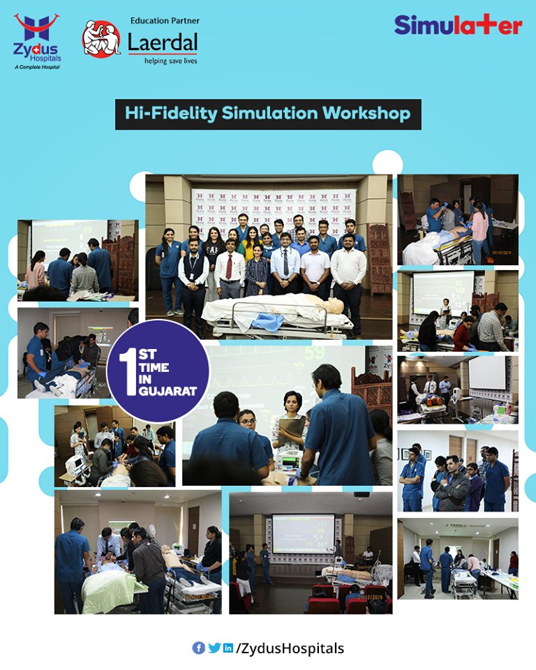 For the first time in Gujarat, we've come up with the Hi-Fidelity Simulation Workshop wherein we've received tremendous response. We thank all of you for attending this workshop!

#ZydusHospitals #HealthCare #ZydusCare #Ahmedabad https://t.co/tg7r981U83