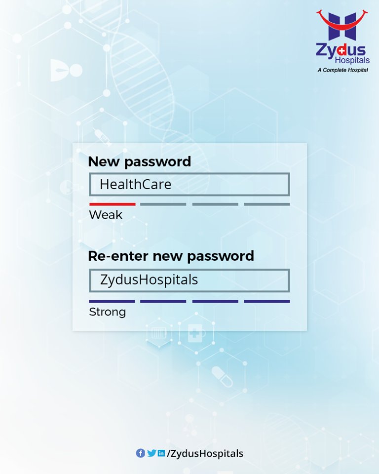 Zydus Hospitals, your strong password for your health care!

#TrendingNow #TrendingFormat #ReEnterPassword #NewPassword #Password #Trending #TrendSpot #ZydusHospitals #HealthCare #ZydusCare #Ahmedabad https://t.co/Lcj7shO0c2