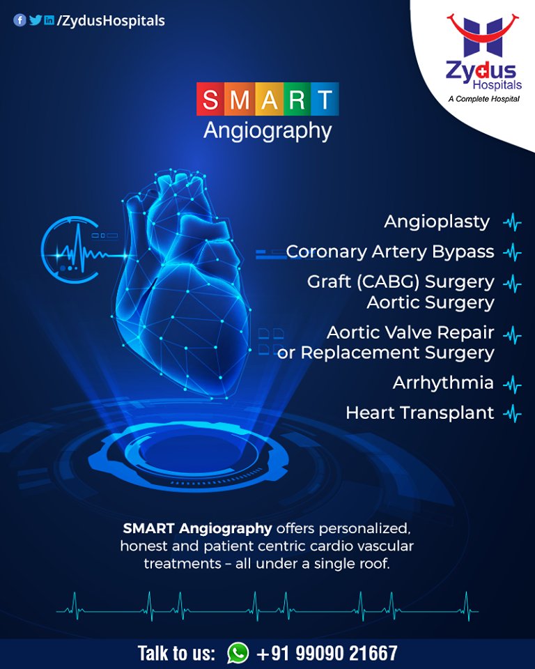 SMART Angiography offers personalized, honest & patient-centric cardiovascular treatments - all under a single roof.

#Angiography #HeartCare #SMARTAngiography #HeartDisease #GoodHeartCare #StayHealthy #ZydusCare #ZydusHospitals #Ahmedabad #Gujarat https://t.co/VftY9IYmgi