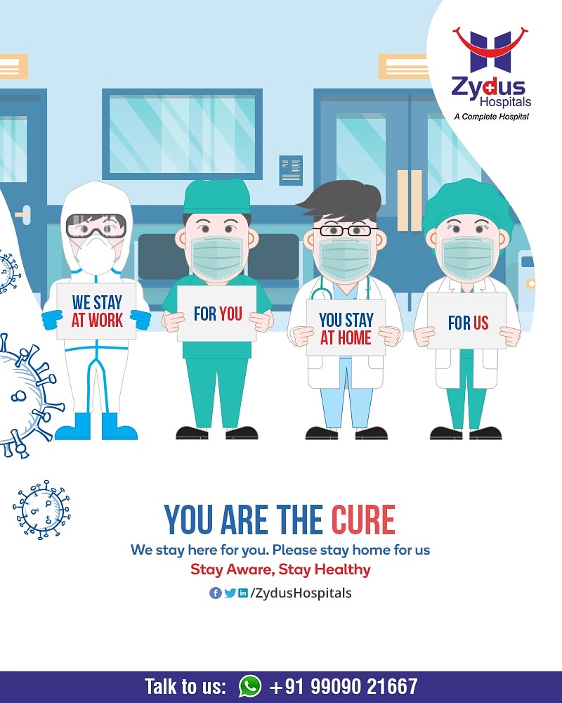 Yes. Stay at Home. Break the chain. 
We are there for you! Are you at home for us?

#IndiaFightsCorona #COVID19 #StayHome #StaySafe #ZydusHospitals #Ahmedabad https://t.co/SGYRN204RY