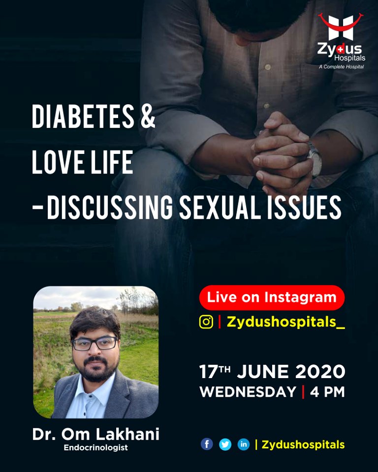 Having diabetes affects much more than a person’s diet. It can impact every aspect of their life, including their sexual health. 
ReadMore:https://t.co/rhVu2DuqCy

#Diabetes #SexualIssues #SexualHealth #ZydusHospitals #Ahmedabad #SmileofGoodHealth https://t.co/AZUR4jyW3E