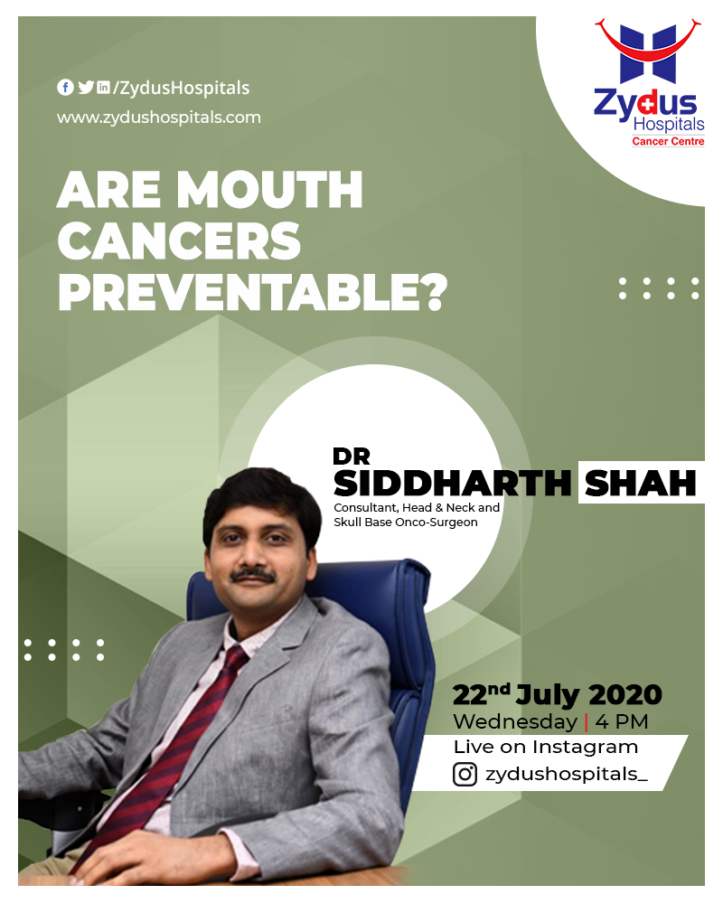 Oral cancer is the cancer of the oral cavity - i.e mouth or throat. Watch Dr. Siddharth Shah as he explains ways to keep such cancers at bay

#cancer #oralcancer #cancertreatment #zydushospitals #zyduscancercentre https://t.co/JXNYepeQKt