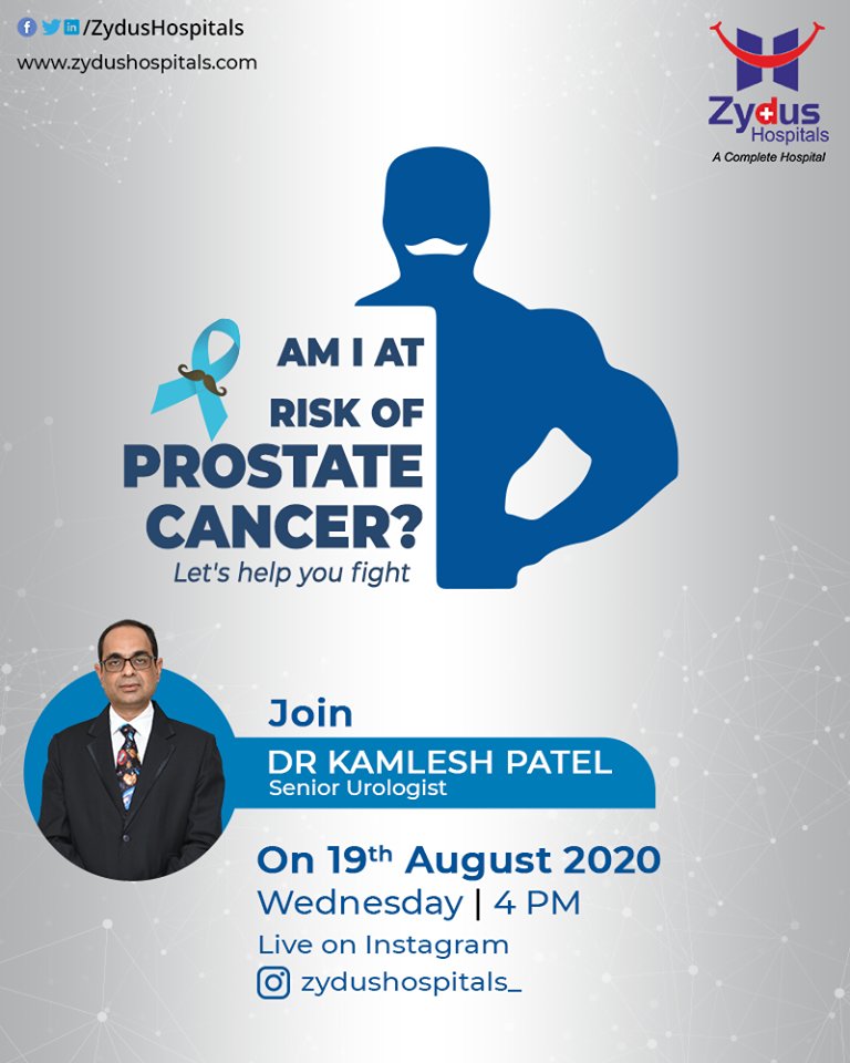 Prostate Cancer grows slowly and is initially confined to the prostate gland but can later spread quickly if 
ReadMore:https://t.co/fjHhqar8Yn

#InstaLive #ProstateCancer #ZydusCancerCentre #CancerCare #Urologist #ZydusHospitalsCares #ZydusHospitals #Ahmedabad #SmileofGoodHealth https://t.co/nnkTJM7BdC
