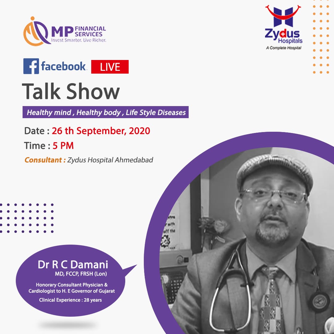 Communication is the best way to resolve problems. Join the talk show with Dr. RC Damani, Senior Consultant, General Medicine, and know the secrets of keeping your mind and body healthy.

#TalkShow #Join #HealthyMind #HealthyBody #ZydusHospitals #BestHospitalinIndia #Ahmedabad https://t.co/Au983H96j8