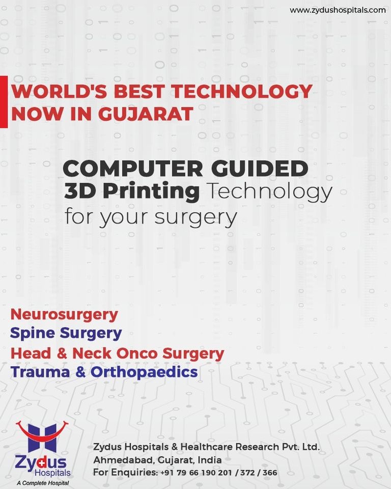 Patient focussed technological #innovations continue to provide doctors with new ways to improve the quality of #care & enhance the accuracy of surgery to their patients.
ReadMore:https://t.co/RZEteesAg6

#Customized3DPrinted #Ahmedabad #SmileofGoodHealth #BestHospitalinIndia https://t.co/D5PC7wTwGs