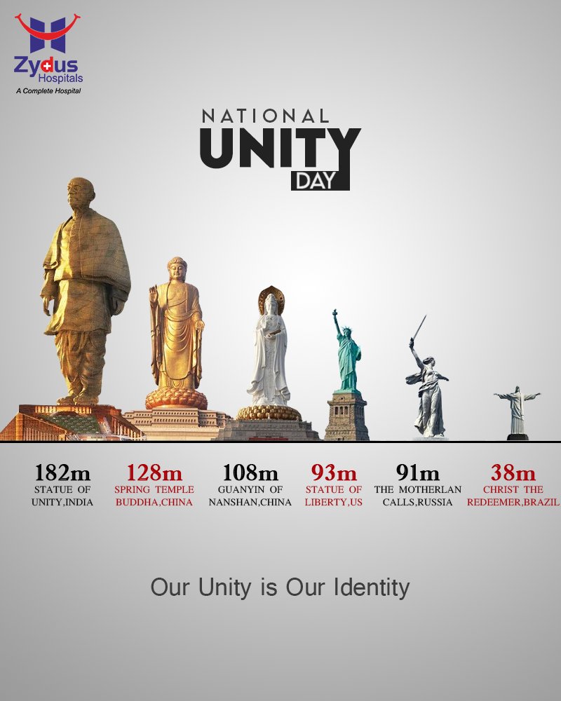 On this National Unity Day, let’s salute the symbol of Unity and Integrity, Sardar Vallabhbhai Patel, who united our Nation.

#SardarVallabhbhaiPatel #StatueOfUnity #UnityDay2020 #NationalUnityDay #RashtriyaEktaDiwas #IronManofIndia #BestHospitalinIndia #ZydusHospitals #Ahmedabad https://t.co/szBHUQMGu9