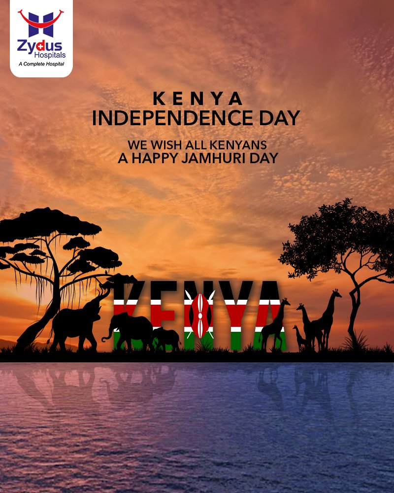 December 12 is marked as the date when #Kenya obtained its independence in 1963. Wishing people of Kenya, a prosperous and Happy #IndependenceDay

#KenyaIndependenceDay #HappyIndependenceDay #Kenya #Nairobi #Mombasa #MultiSpecialtyHospital #BestHospitalInAhmedabad #ZydusHospitals https://t.co/HLwr4GxIeh