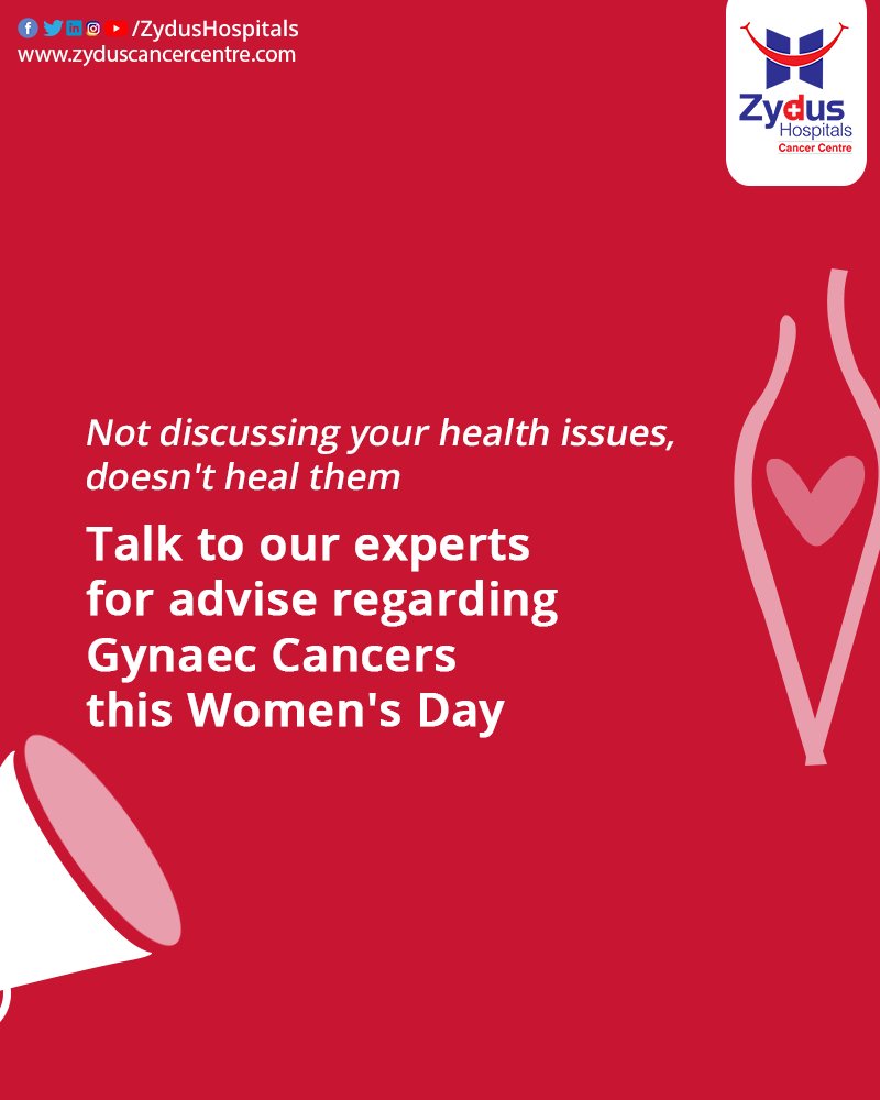 This Women’s Day, let’s openly discuss the Gynaec Cancers with experts and make a way towards better health.

#ZydusHospitals #WomensDay #InternationalWomensDay #GynecologicCancer #Gynec #UterineCancer #CervicalCancer #OvarianCancer #GynecDiseases #Uterus #BestHospitalinAhmedabad https://t.co/pMD0z2jvgG