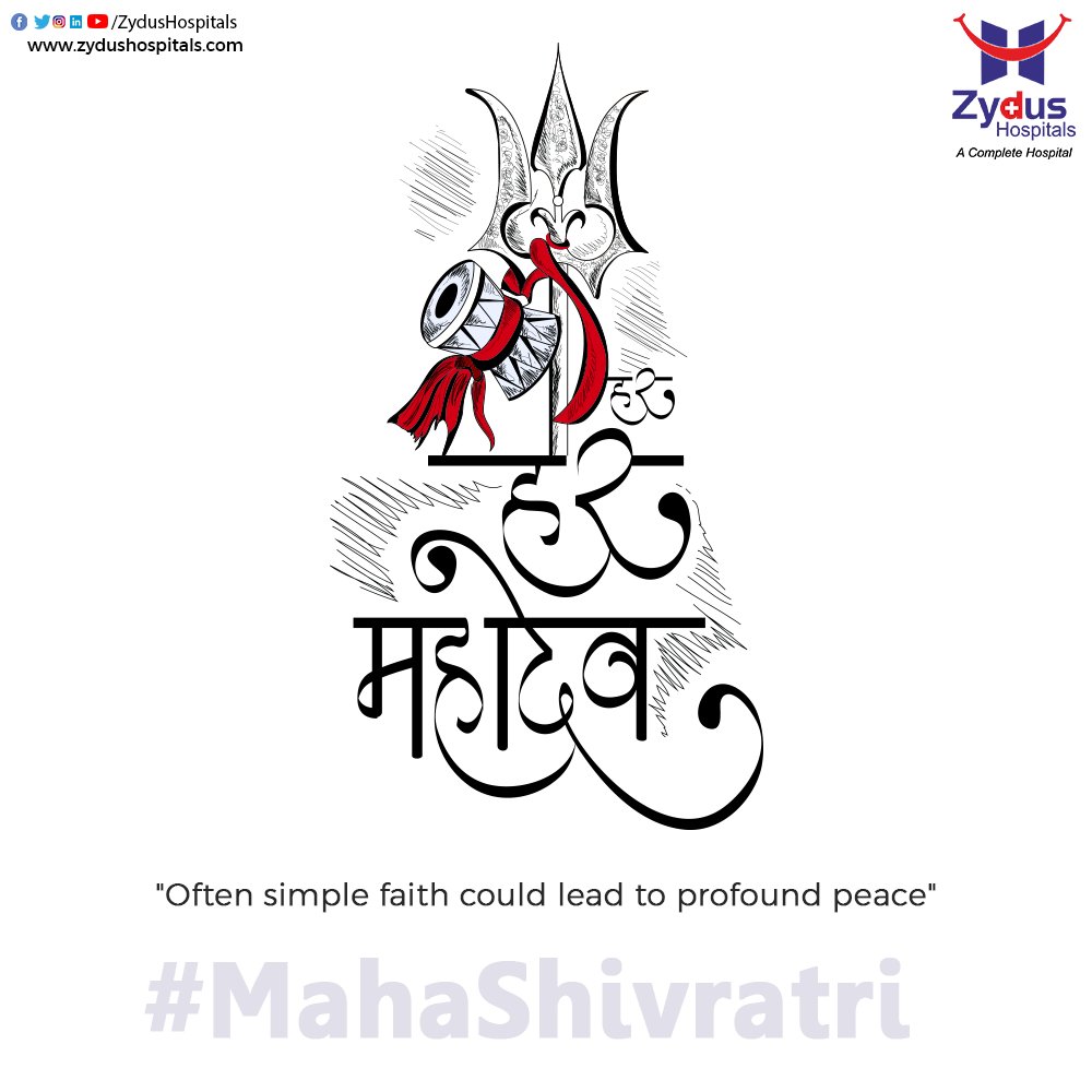 Mark your journey towards a peaceful path on this auspicious day and keep yourself healthy by meditating and adopting healthy lifestyle. 

#HappyMahaShivratri #ZydusHospitals #BestHospitalinAhmedabad #Ahmedabad #GoodHealth https://t.co/EFJoswnwQv