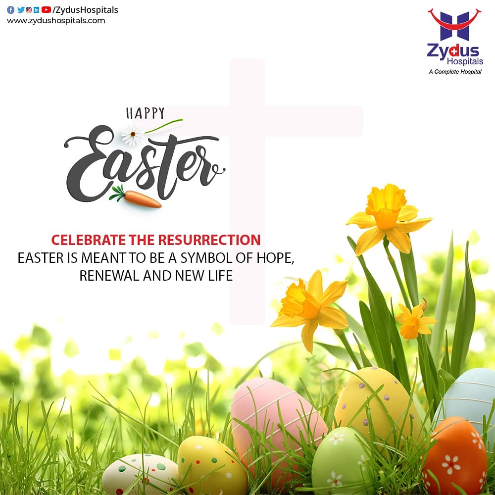 Celebrate this #Easter with a heart filled with love and peace.

#HappyEaster #ZydusHospitals
#StayHome #KeepPraying #Ahmedabad #GoodHealth https://t.co/1JQHwh5zZ5