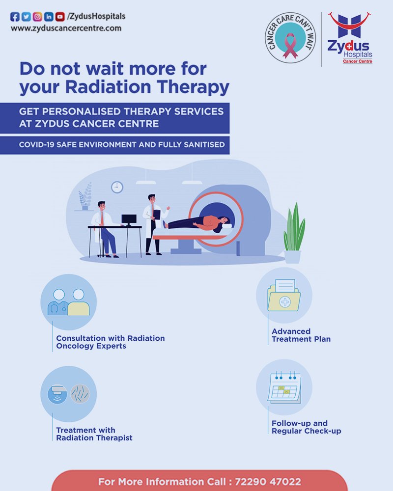 Book your Appointment and get consulted from the Experts and take a step towards an advanced treatment plan 
#ZydusHospitals #CancerCentre #Radiation #RadiationTherapy #Therapy #CancerTherapy #CancerTreatment  #Cancer #CancerousDiseases #BeatCancer #CancerAwareness #CancerDoctors https://t.co/XDeW9073YV