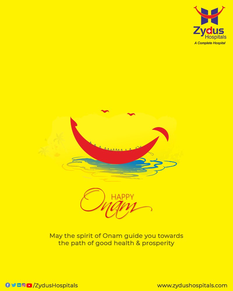 Giving, Sharing, loving and Celebrating together that's the essence of Onam. May the goodness prevail and our lives be filled with unending happiness and great health.

#HappyOnam #Onam2021 #Onam #Celebration #ZydusHospitals #HealthCare #StayHealthy  #Ahmedabad #GoodHealth https://t.co/h66irFtyVo