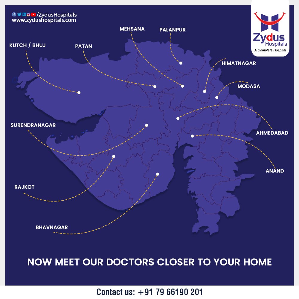 Now, you access the best of services, without having to travel across states. Our expert doctors are in your city to diagnose & treat diseases, offering healthy times ahead. 

#InYourCity #BestHealthCareServices #ZydusHospitals #HealthCare #StayHealthy #ZydusCare https://t.co/yXBxr1tGpl