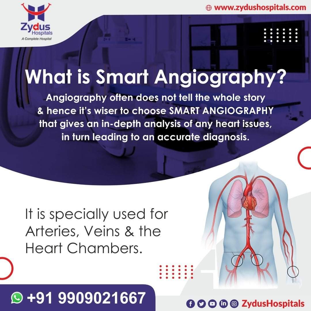 SMART Angiography by Zydus Hospitals takes advantage of advanced technology and expertise of the cardiac team to ensure 360 degree analysis of the heart issue and provide an accurate diagnosis
For more information, WhatsApp us on +919909021667
#Angiography #ZydusHospitals #Health https://t.co/C0UqliupGg