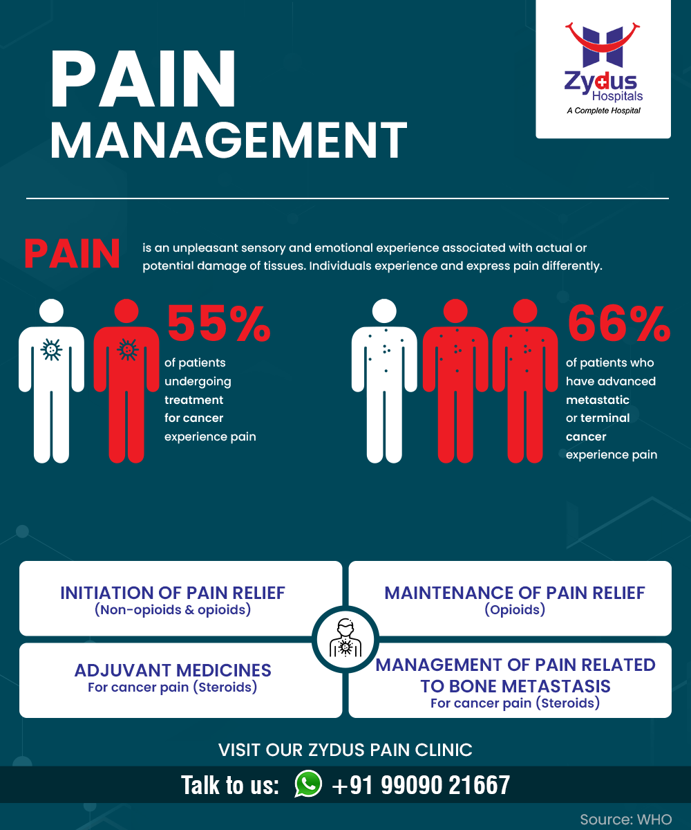 Understanding the prominent presence of pain, Zydus hospital has brought the various concepts of pain management that will be useful in several ways. Stop suffering in silence and visit Zydus Pain Clinic.

#Pain #ChronicPain #PainCounts #PainManagement #PainTherapy https://t.co/1FeA1FDDjT