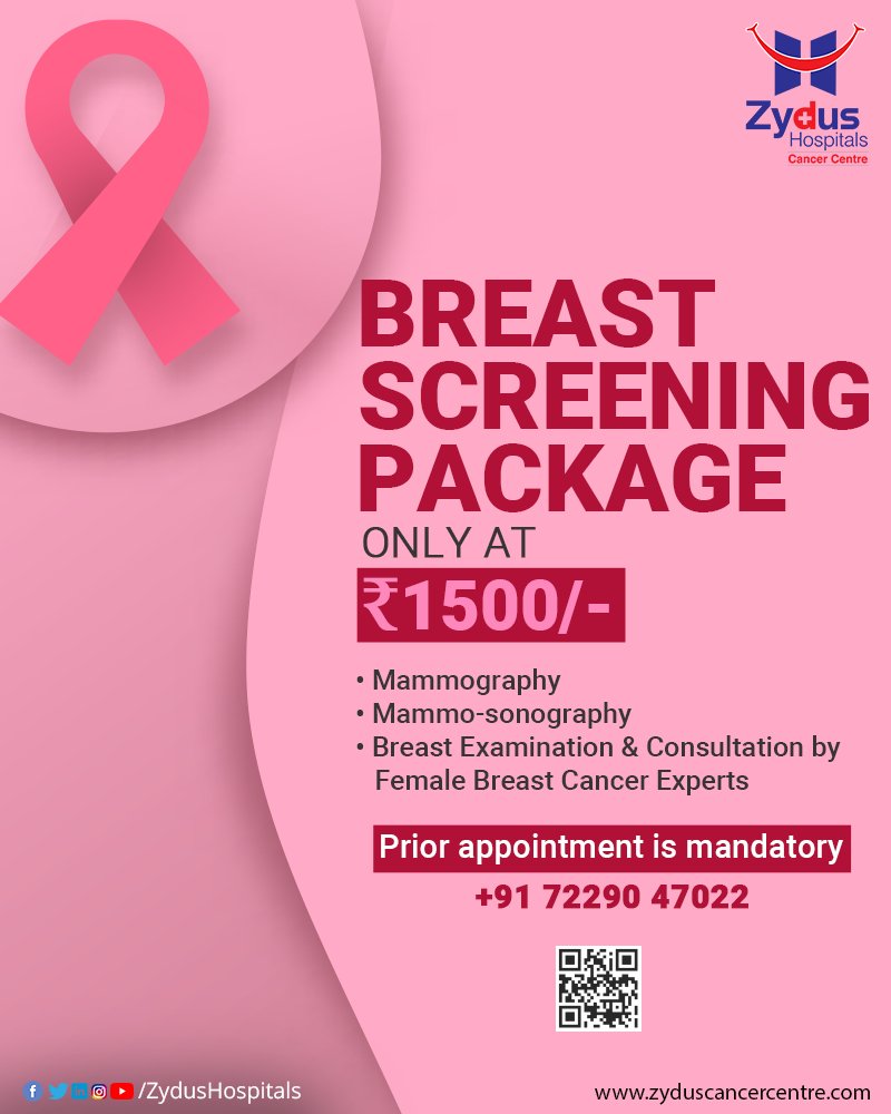Stop taking health for granted and get your appointment booked today.

#ZydusHospitals #ZydusCancerCentre #CancerCentre #BreastCancerAwarenessMonth #BreastCancerAwareness #BreastCancer #BreastCancerSurvivor #Cancer #PinkRibbon #October #Pink #CancerAwareness #BreastCancerWarrior https://t.co/yoF1tleFZx
