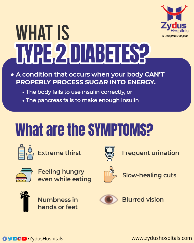It is recommended to keep a constant eye on the symptoms so that the disease can be detected and controlled at the grass-root level.

#DiabetesKills #DiabetesIsDangerous #BloodSugarControl #Insulin #LifeIsPrecious #PreventionIsTheKey #ZydusHospitals #StayHealthy #ZydusCare https://t.co/6XVqBLq3Ow