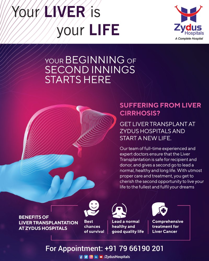 There are many people who have their near ones suffering with liver Cirrhosis. It is a late-stage liver disease; a complication of many liver diseases that is often characterized by abnormal structure and function of the liver

#Liver #LiverCirrhosis #LiverDamage  #ZydusHospitals https://t.co/sxL6vBLPNh