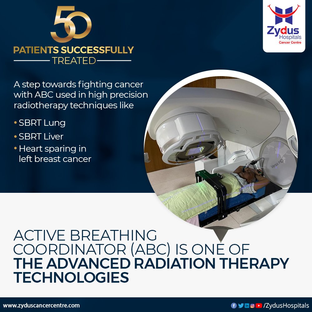 It makes us honoured sharing that Zydus Hospitals has successfully treated 50 patients fighting with cancer by making the most of this technique.

#ZydusHospitals #ZydusCancerCentre #CancerCentre #CancerTherapy #CancerTreatment #Cancer #CancerousDiseases #CancerAwareness #SBRT https://t.co/324Wmorly6