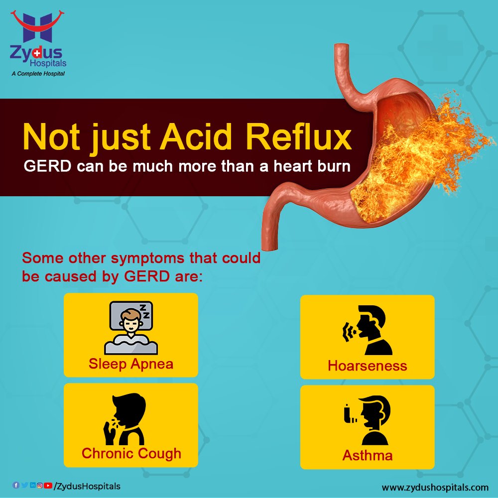 If you experience acid reflux/heartburn more than twice a week over a period of several weeks and even after taking antacids and your symptoms keep returning, then make sure to get in touch with the health experts at #ZydusHospitals to get the right treatment and permanent relief https://t.co/iwgVRvVHKX