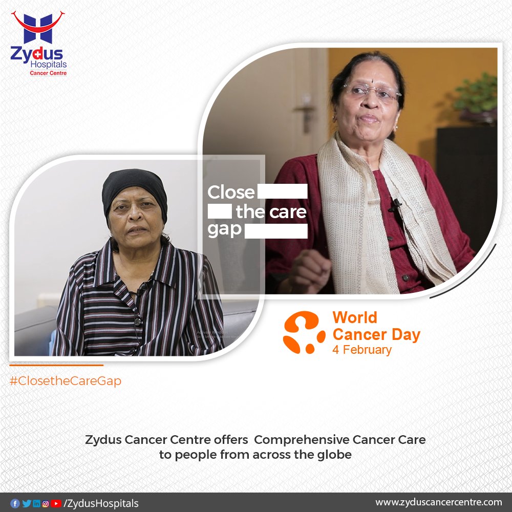 With the vision to keep closing the gap, #ZydusHospitals always stay totally committed towards bringing quality care for everyone with the experts in oncology department
Together let us keep raising awareness & keep defeating cancer

#WorldCancerDay #CancerAwarenessDay #Ahmedabad https://t.co/3B9ACkMIrV