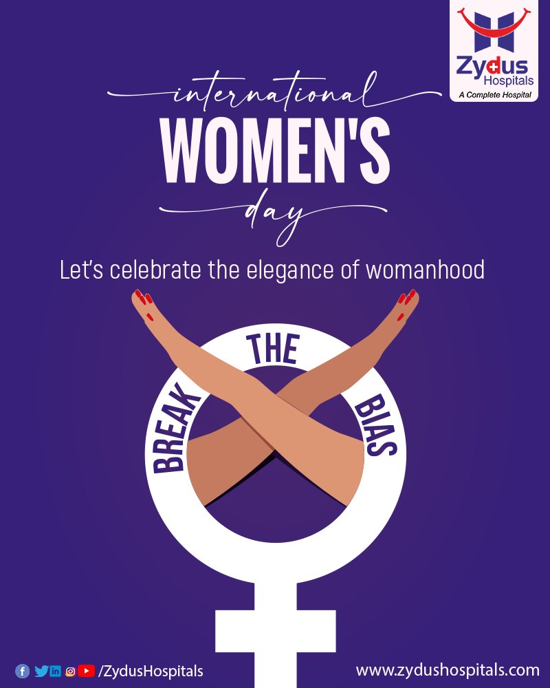 Let us stay miles ahead in breaking the bias!

Zydus Hospitals extends the choicest greetings to all the wonderful women. We adore their precious presence.

#WomensDay #HappyWomensDay #InternationalWomensDay #WomensDay2022 #BreakTheBias #ZydusHospitals #ZydusCare https://t.co/a7XeTgyVYK