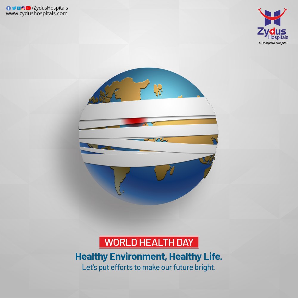 On this World Health Day, let us all put effort to make this world healthier & happier to live! 
Alone we can't do anything, but together we can do something!

Greetings on #WorldHealthDay!

#WorldHealthDay2022 #HealthDay #StayHealthy #HealthForAll #ZydusHospitals #HealthCare https://t.co/BlOWRYJ6GQ