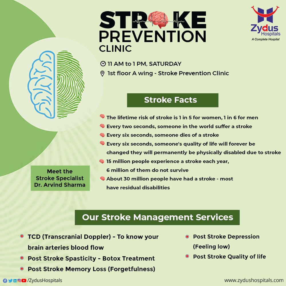 In-case you face any stroke difficulties, make sure to seek for our stroke management services!
Get yourself registered: https://t.co/GGTobzGcnP

#StrokeCare #StrokeManagement #StrokeManagementServices #StrokePrevention #StrokePreventionClinic #ZydusHospitals #ZydusCare https://t.co/ICY4H79Sm0