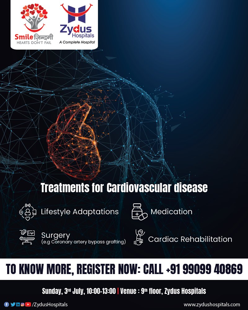 We are hosting a 'Health Workshop Session concerning Heart Failure' at Zydus Hospitals. To know more, Register now : +91 99099 40869

#Session #ManageHeartFailure #InsightfulSession #Cardiology #InterventionalCardiology #SmileZindagi #ZydusHospitals #BestHospitalInAhmedabad https://t.co/S3QbEkEI5R