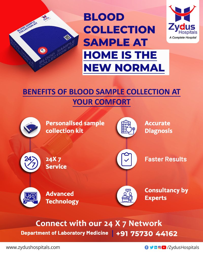 A regular health check-up has become an integral part of our lives. It aids in the early detection and treatment of illnesses. You can schedule an appointment at your convenience and get your blood samples collected safely from home.

Call: +91 75730 44162

#BloodTest https://t.co/XwEVrGAKpr