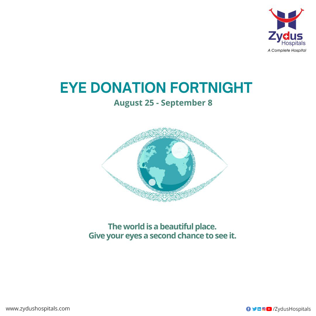 25th August to 8th September – National Eye Donation Fortnight

Pledge your eyes, and fill someone’s life
With the gift of sight!

#Eye #EyeDonation #EyeDonationFortnight #EyeCare #EyeDonors #DonateEyes #GiftOfSight #SecondChanceSight #GiftEyesight #ZydusHospitals #ZydusCare https://t.co/WY6xbFfuZc