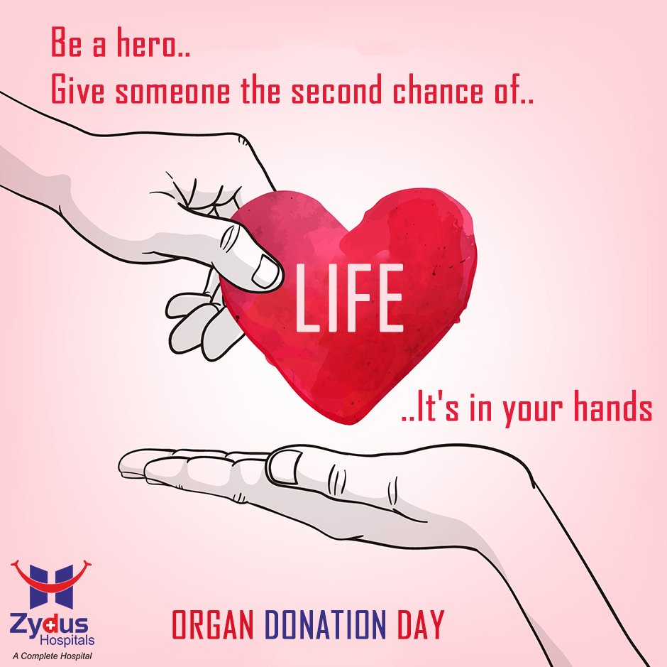 Be the #hero, donate an organ! 

#OrganDonationDay #ZydusHospitals #Ahmedabad #ZydusCares https://t.co/u91cRZKClD