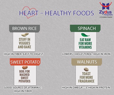 The super foods for your heart-health! 

#ZydusCares #CardiacCare #ZydusHospitals #Ahmedabad https://t.co/MFESL5MxkK